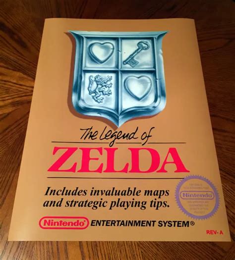 THE LEGEND OF Zelda NES box art retro video game 24" poster print ...