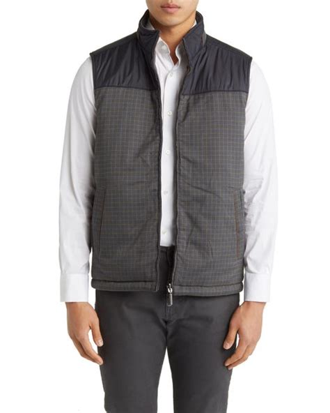 Tommy Bahama Richmond Beach Reversible Quilted Vest In Gray For Men Lyst