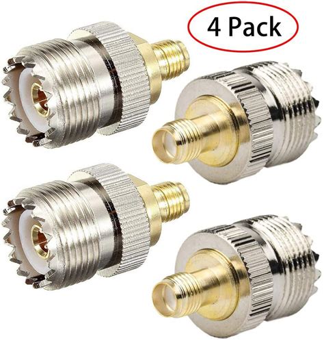 Female To Uhf Female So239 Rf Connector Coax Coaxial Adapter For Wifi Antenna Repeaters Radio