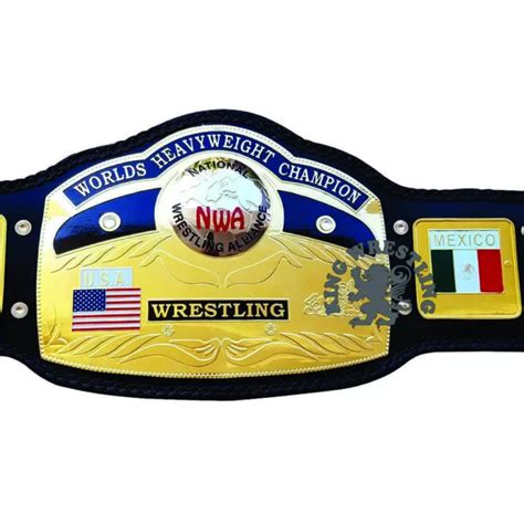 New Wwe Nwa Worlds Heavyweight Wrestling Championship Replica Belt