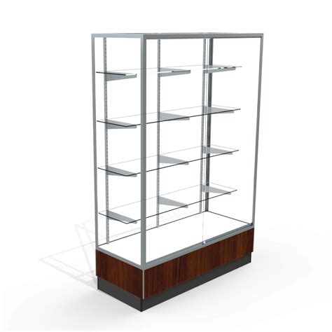 48l Upright Wall Display Case Laminate Back