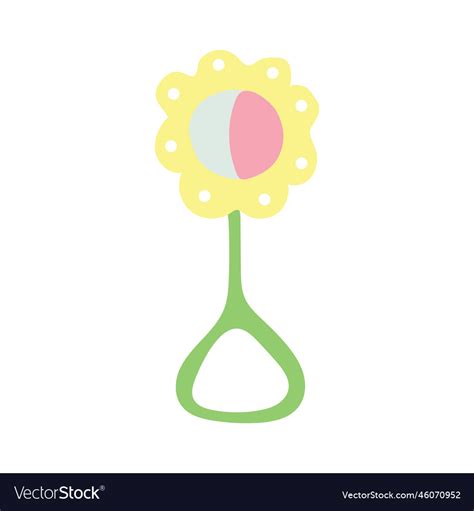 Rattle Royalty Free Vector Image Vectorstock