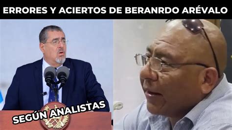 EXPERTOS HABLAN DEL MAYOR ACIERTO DE BERNARDO ARÉVALO EN SU PRIMER MES