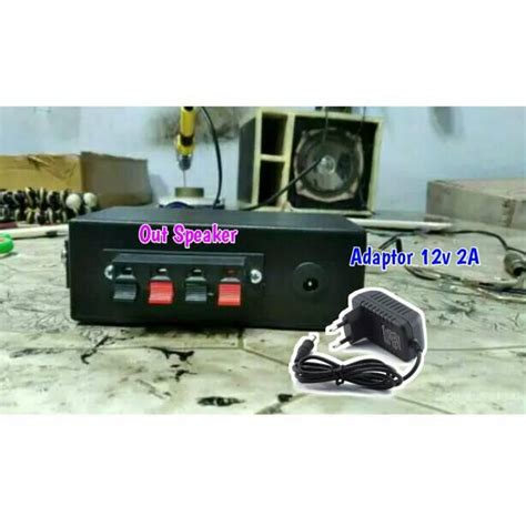 Jual POWER AMPLIFIER MINI 12V ClASS D PAM 8610 2X15WATT Volume Bass