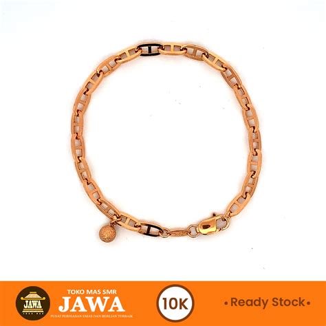 Jual Gelang Emas Hollow Minisi Dinora Kadar K Toko Mas Jawa Shopee