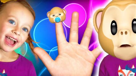 Monkey Finger Family Song - YouTube