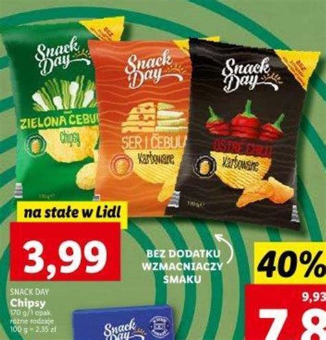 Promocja Snack Day Chipsy G Opak W Lidl