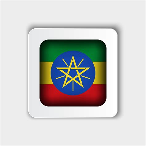 Ethiopia Flag Button Flat Design 37801802 Vector Art at Vecteezy