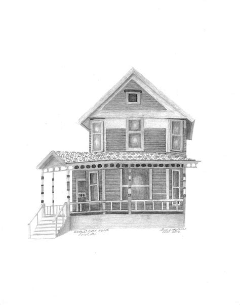 Charles Nash House Drawing by Bob and Carol Garrison - Fine Art America