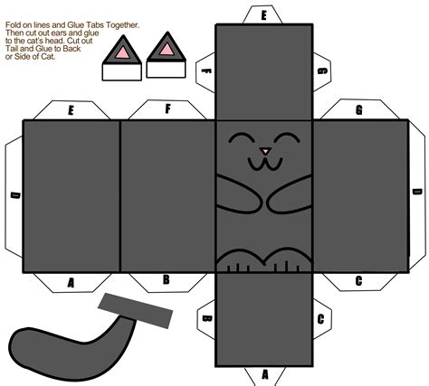 Cat 3d Paper Printable Templates