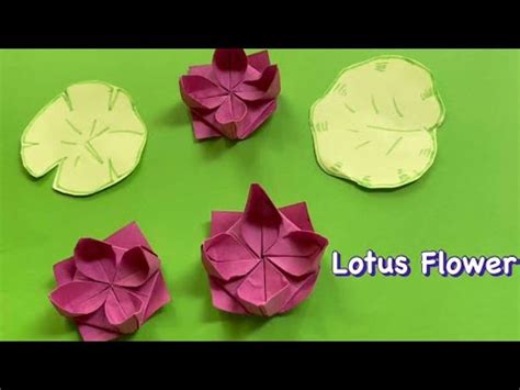 How To Make Lotus Flower Origami Lotus Flower Youtube