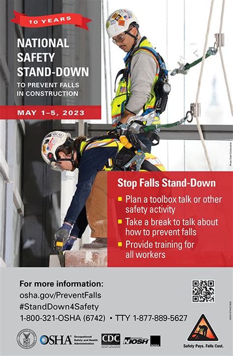 National Safety Stand Down To Prevent Falls In Construction May 1 5 2023