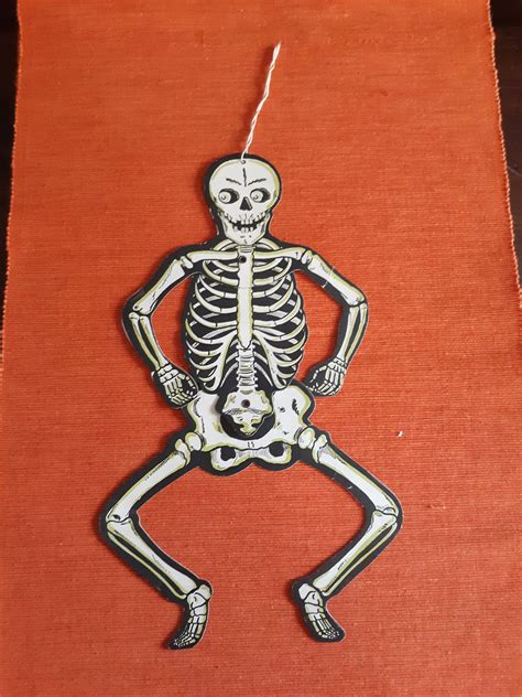 Vintage Beistle Halloween Versiegelt Hexe Skelett Geister K Rbis