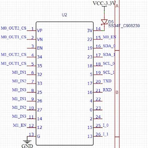 Schematic circuit. AMS1117-3.3 is a linear regulator commonly used to ...