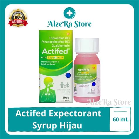 Jual Actifed Expectorant Syrup Hijau 60 ML Shopee Indonesia