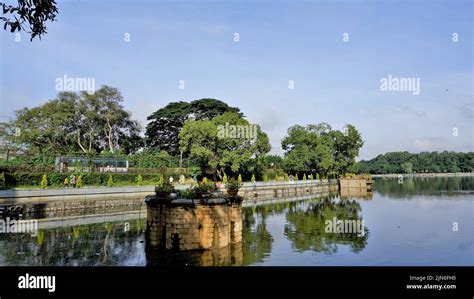 Beautiful view of Sankey tank lake. A manmade lake constructed by Col. Richard Hieram Sankey to ...