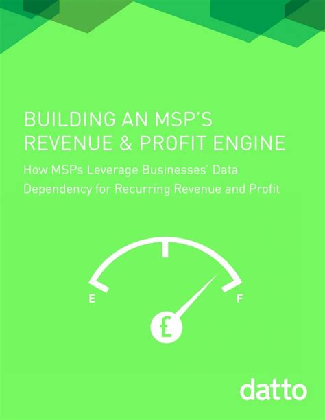 PDF BUILDING AN MSPS REVENUE PROFIT ENGINE 8 Building An MSPs