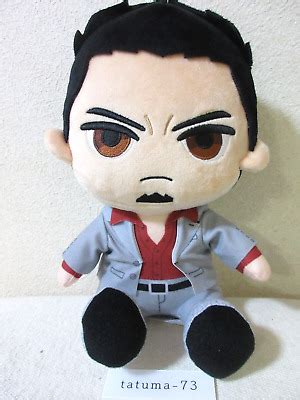 Ryu Ga Gotoku Kazuma Kiryu Sitting Plush Doll Yakuza Like A Dragon Sega