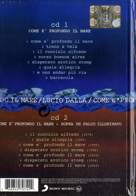 Come è profondo il mare Legacy Edition Booklet Lucio Dalla CD IBS