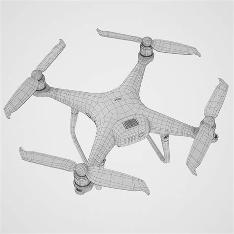 Dji Phantom Pro V Wei D Modell Max Fbx Obj Free D