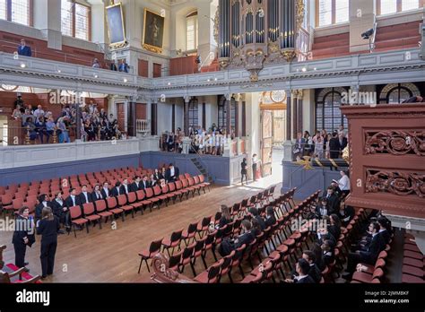 Oxford University graduation ceremony in the Sheldonian Theatre, August ...