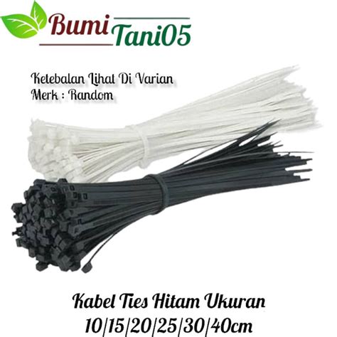 Jual Kabel Ties Cable Tie Cm Cm Cm Cm Cm Cm Warna Hitam Isi