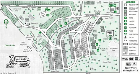 Campsite Map Taylors Beach Campground