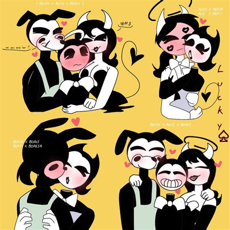 The Bba Bendy X Boris X Alice By Luckyspeade On Deviantart