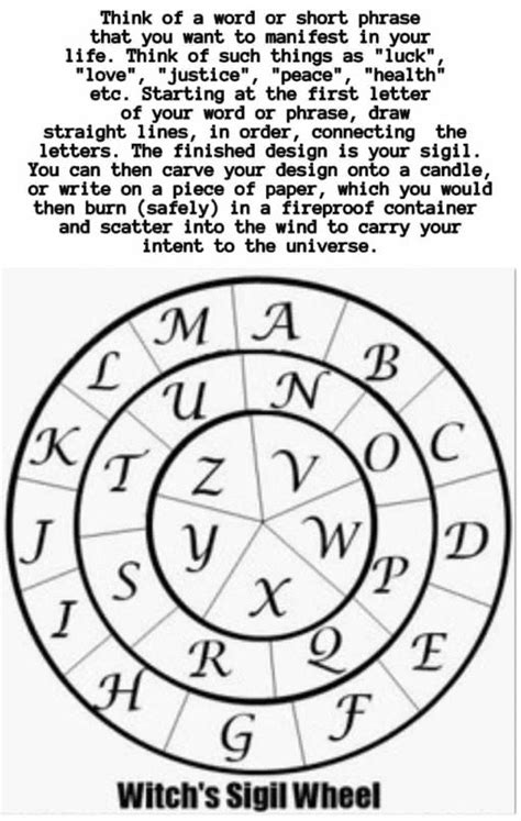 Witch s sigil wheel generator chaos magick sigil generator – Artofit