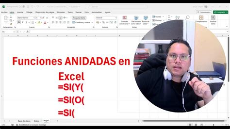 Funciones Condicionales Anidadas En Excel Youtube