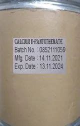 Calcium D Pantothenate At Rs 2500 Kg Naraina New Delhi ID