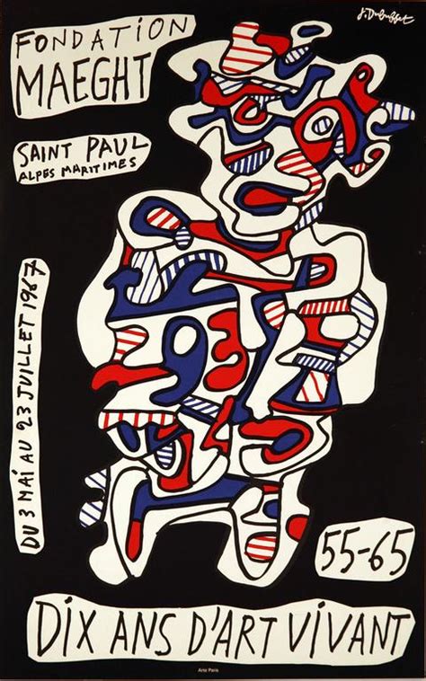 Jean Dubuffet Art Brut Poster Print For Sale At 1stdibs