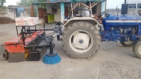 Tractor Attach Road Sweeper Machine At Rs 175000 Tractor Mounted Road