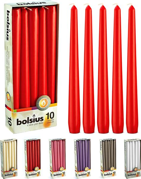 Bolsius Pillar Candles White Pack Of 4 Long Burning Time Of 20 Hours Household