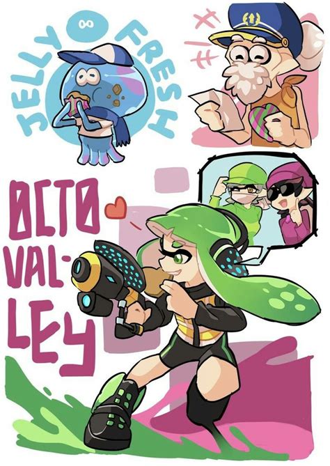 Jelonzo Squid Sisters Agent 3 Captain Cuttlefish Splatoon Splatoon