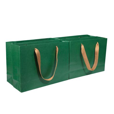 Buy PH PandaHall 10pcs 26 9x20cm Large Paper Shopping Bags Green Kraft