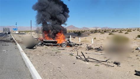 Fuerte Accidente En Carretera Mexicali Tijuana Deja Dos Personas Sin