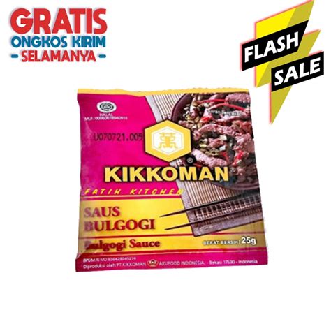 Jual Kikkoman Bulgogi Sauce HALAL Sachet 25g Saus Korea BBQ Kemasan