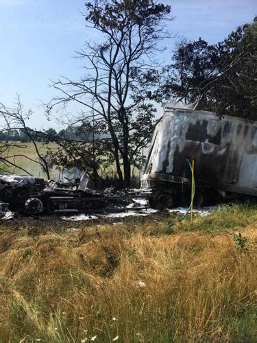 Minor Injuries Reported After Tuesday Crash Tractor Trailer Fire In