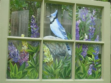 Old Window Art Painted Window Art Painting On Glass Windows Glass