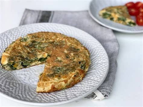 Frittata De Acelgas Con Queso Receta Ekilu