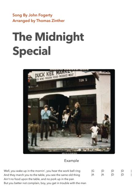 Midnight Special Arr Thomas Zinther By Creedence Clearwater Revival