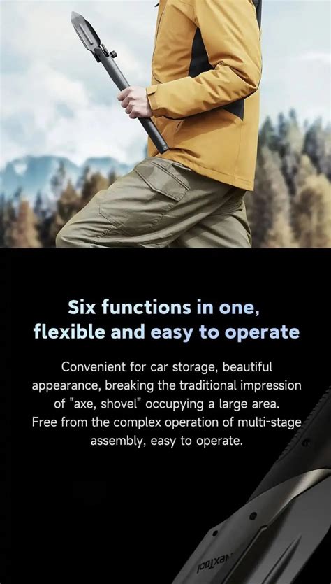 NexTool Outdoor Multi-functional Shovel 7 in 1 | Gadget Studio BD