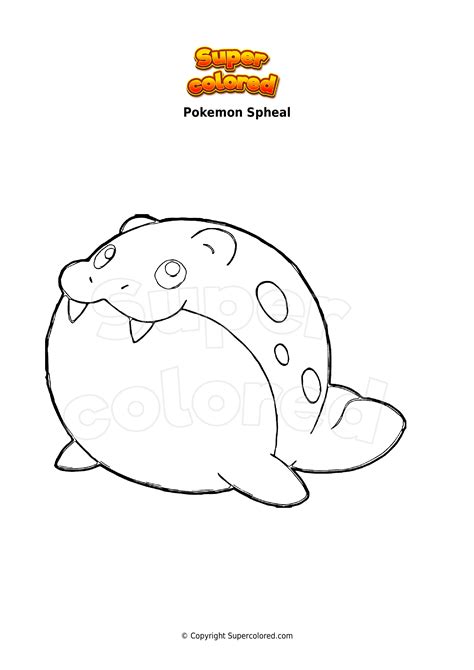 Spheal Coloring Pages Free Pokemon Coloring Pages Printables