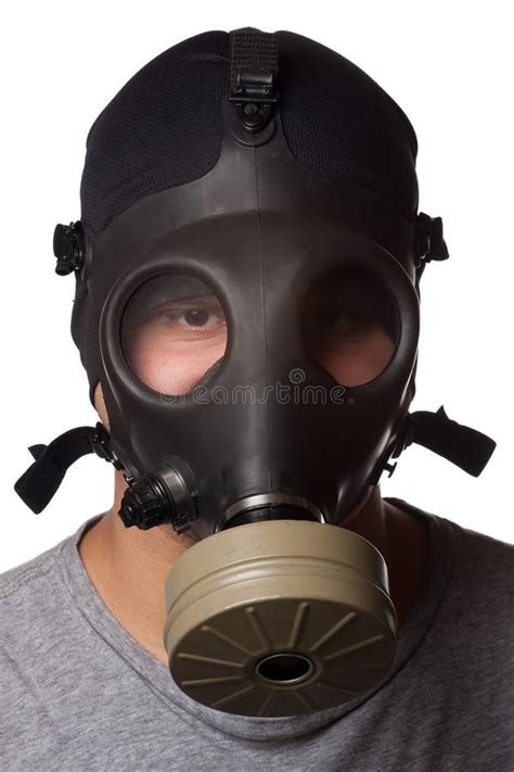 Man Wearing Gas Mask Stock Photo Image Of Protective 17222692