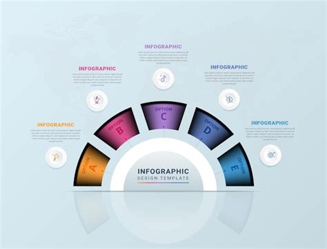 Premium Vector Modern Infographic Template With Five Steps