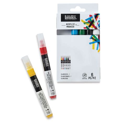 Liquitex Paint Markers Classics 2mm Tip Set Of 6 BLICK Art Materials