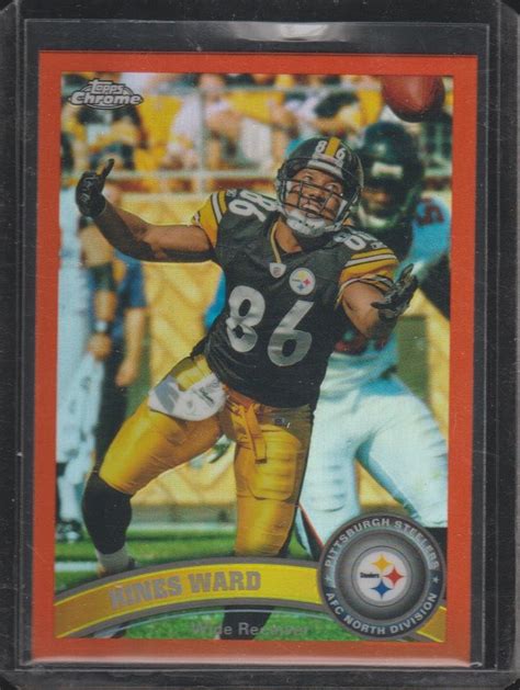 Topps Chrome Hines Ward Steelers Refractor Insert Football Card