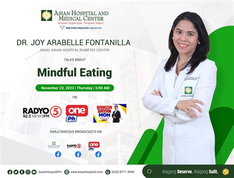 Catch Dr. Joy Arabelle... - Asian Hospital and Medical Center | Facebook