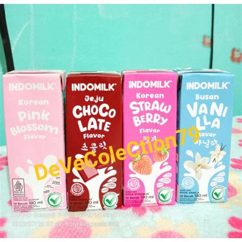 Jual Susu Indomilk Korean Series 180ml Shopee Indonesia